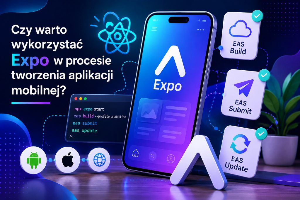 Wizualizacja ekosystemu Expo do tworzenia wieloplatformowych aplikacji mobilnych w React Native